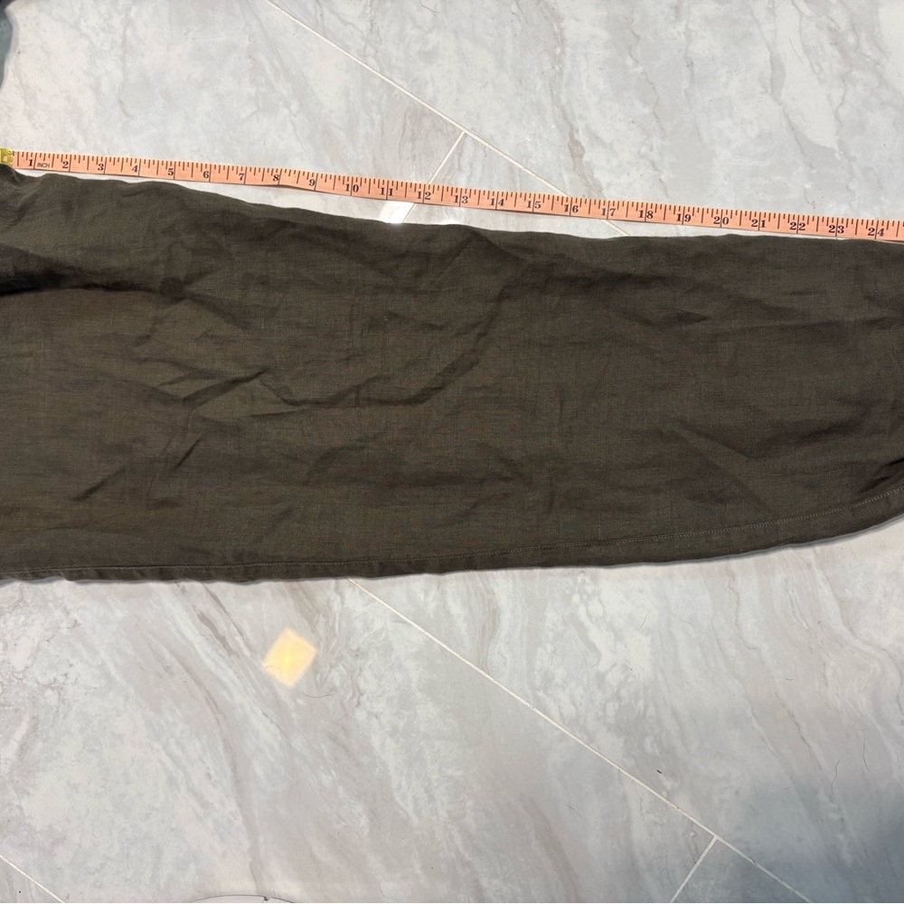 Hard Tail Linen Joggers Olive Moss Boho Coastal Lounge Small - Picture 5 of 8